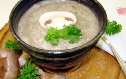Нежный грибной суп-пюре со сливками: рецепт с фото