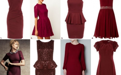 Платье бордового цвета: стильно и изысканно!
