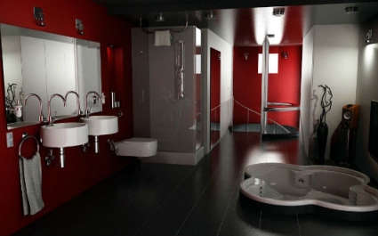 Дизайн ванной в черном цвете: фото и советы по оформлению