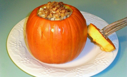 Тыква, запеченная с овощами