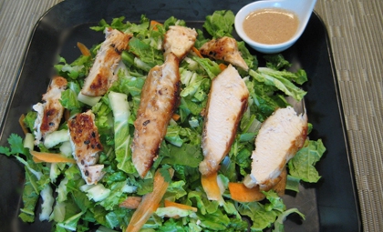 Японский салат с курицей